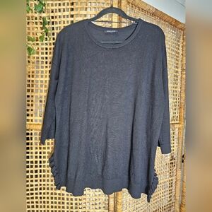 Cable & Gauge Elegant Black Knit Top